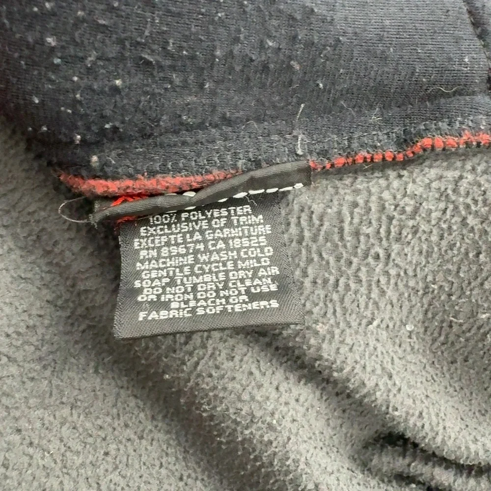 Mountain Hardwear Fleece Jacket Mens XL Red Grey Polyester Full‎ Zip Gorpcore